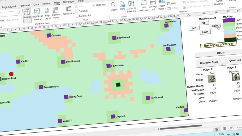 Microsoft Excel RPG
